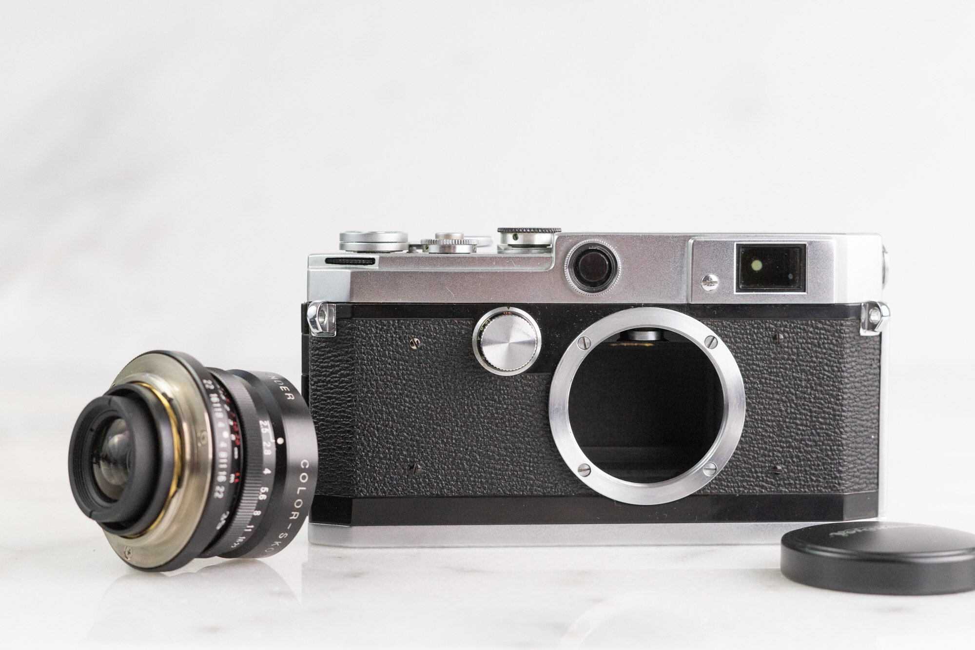 Canon L1 35mm Film Rangefinder Camera with Voigtlander Color